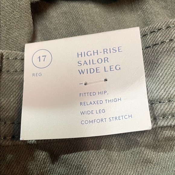 Universal Thread Woman’s Sailor High Rise Wide Leg Plus Size 17 Green Jeans NWT - Picture 11 of 11